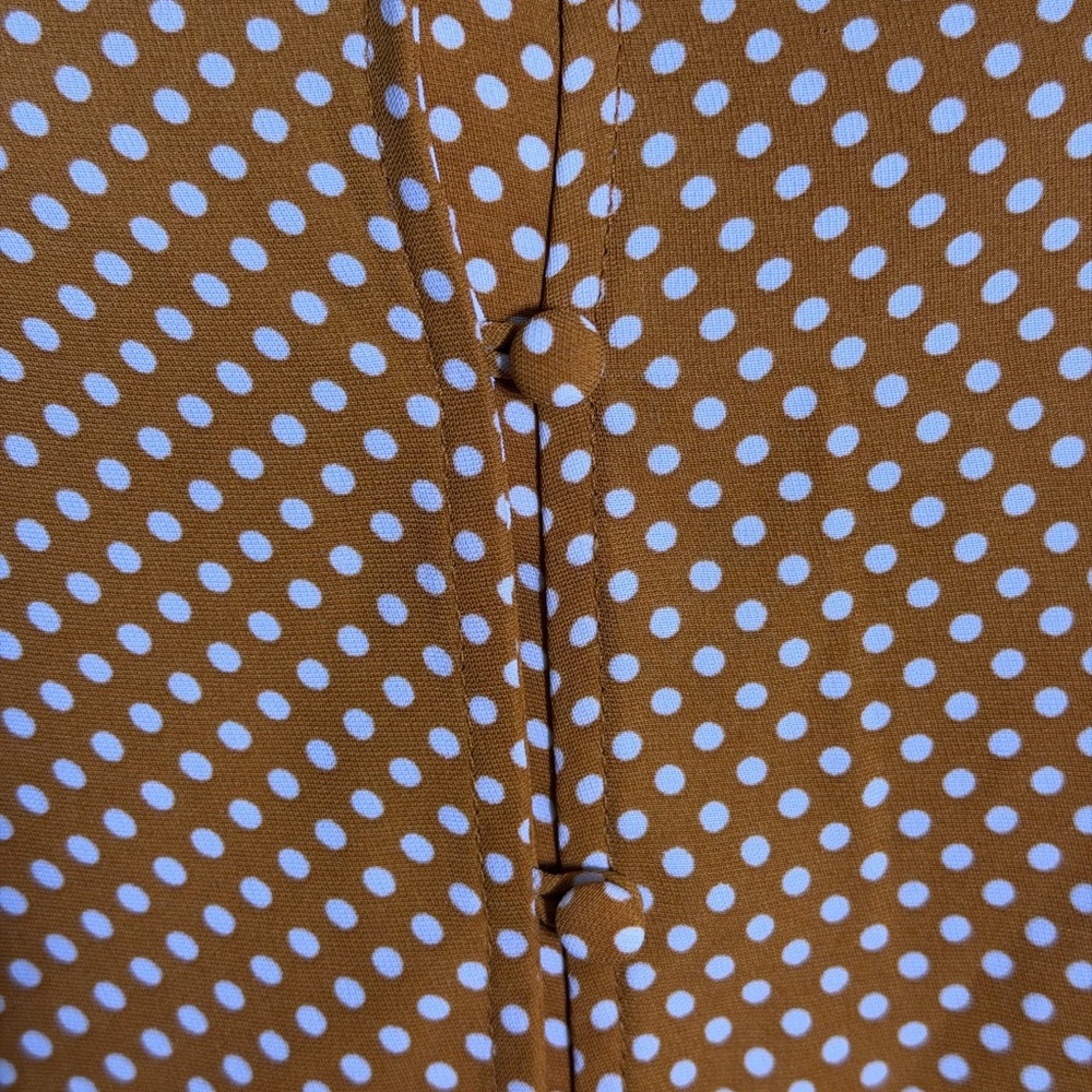 Rachel Zoe V-neck blouse with polka dot print Size L - Picture 2 of 6